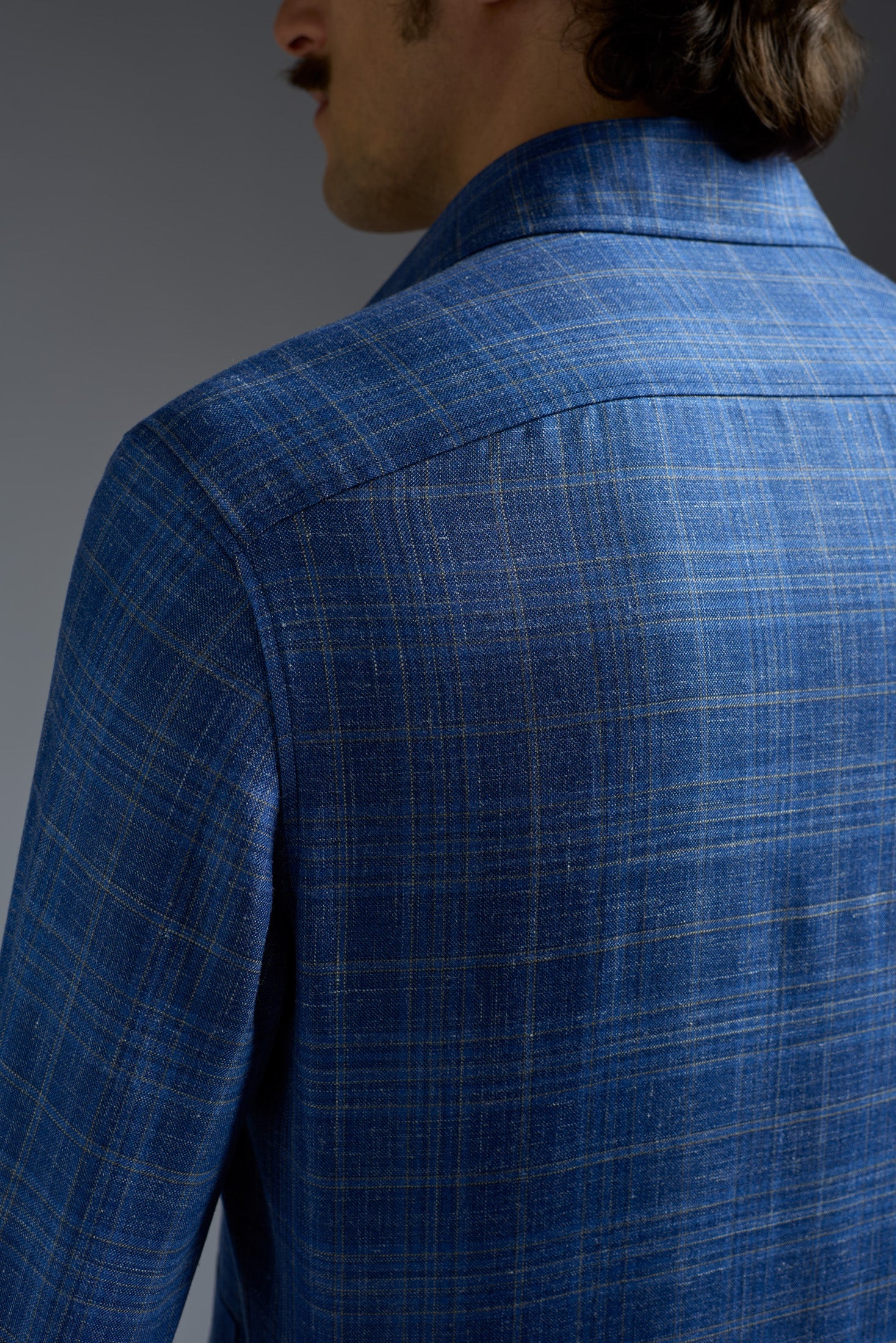 Soft Wool Cashmere Silk and Linen Four Pockets Overshirt - Image 5