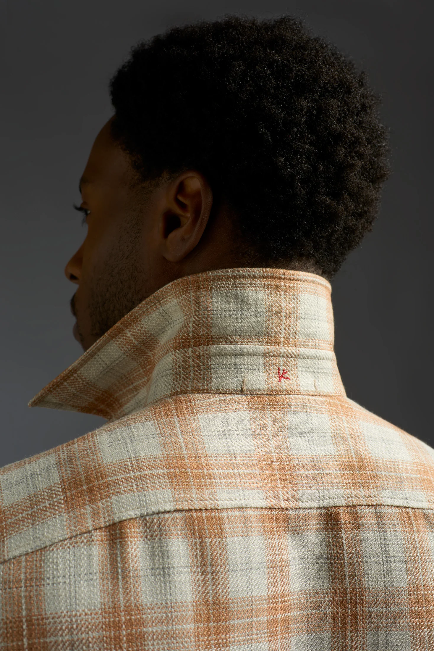 Flamed Wool Cotton Silk and Linen Four Pockets Overshirt - Image 4