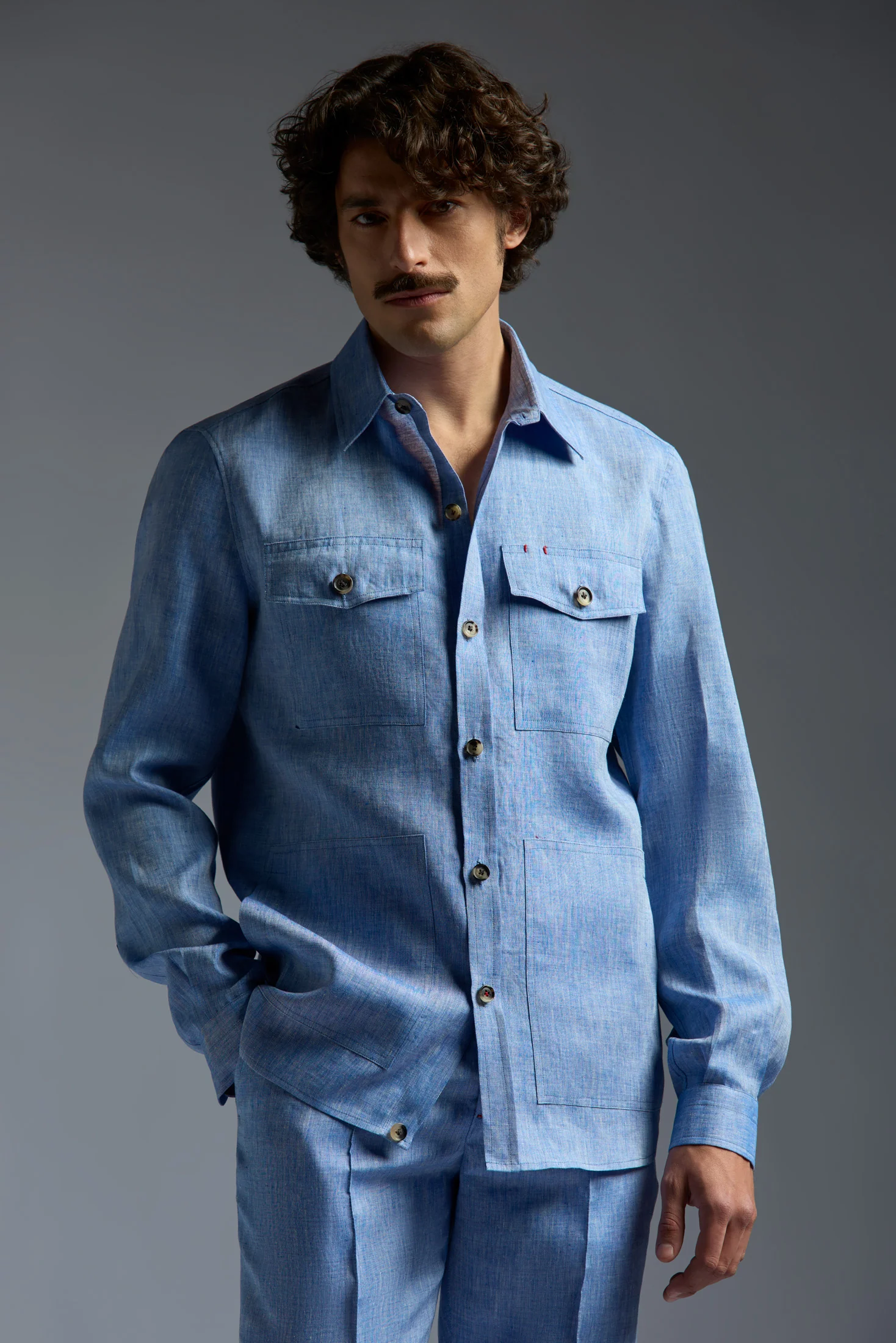Frescolino Delavè Four Pockets Overshirt - Image 6