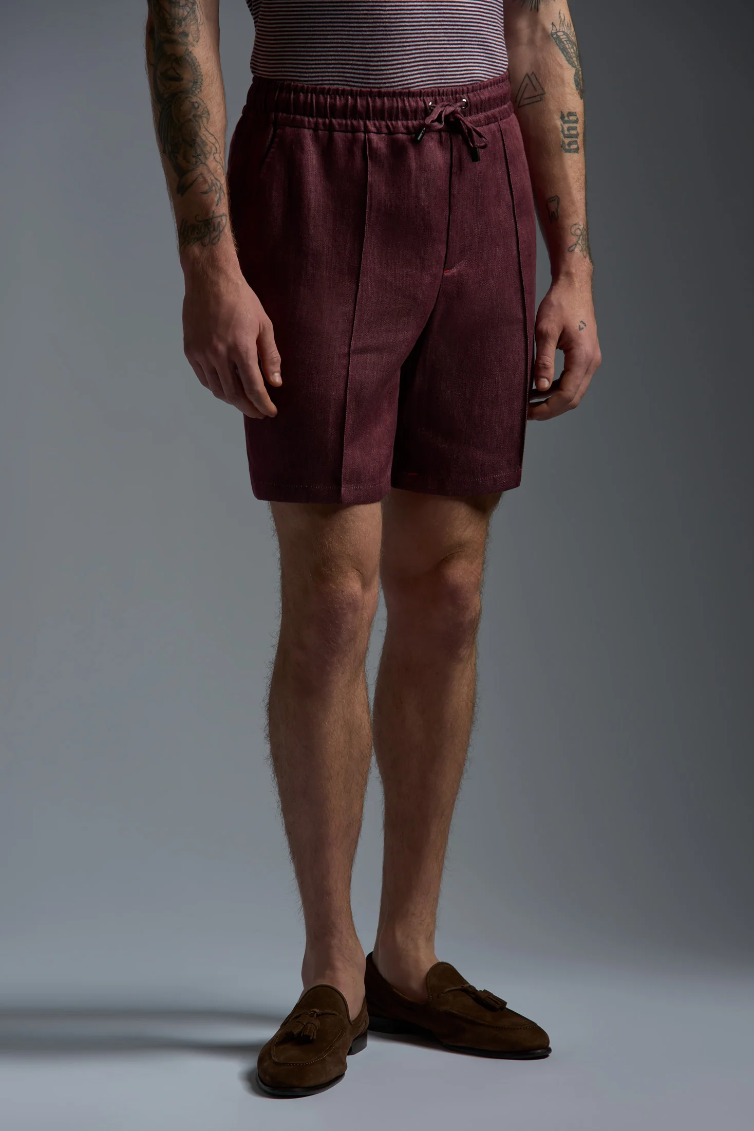Linen Delavè Short Drawstring Pants - Image 6